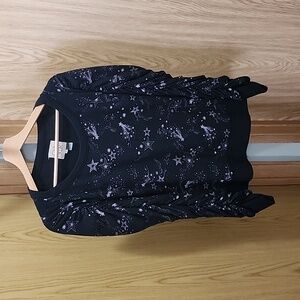 Women's CHASER shirred long sleeve pullover - size large